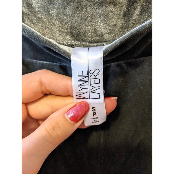 Womens Dark Blue Velour Pants Straight Leg Fall Lounge Casual Velvet Cozy Sz S - Picture 6 of 7